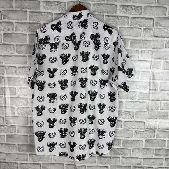 Dixxon Flannel Co Form and Function Engine AOP D-Lite Button Up Shirt Mens LARGE - Picture 5 of 8